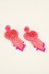 Purple statement heart earrings  | My Jewellery