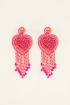 Purple statement heart earrings  | My Jewellery