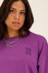 Paarse sweater met amour backprint | My Jewellery