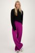 Purple wide-leg trousers with texture | My Jewellery