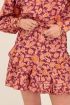 Purple floral print skirt with ruffles | My Jewellery