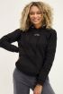 Zwarte Hoodie Ciao Bella, capuchontrui