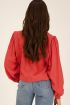 Rode blouse met schouderdetails | My Jewellery