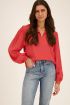 Rode blouse met schouderdetails | My Jewellery