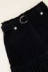 Zwarte rib rok met riem | My Jewellery