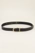 Leren riem slangenprint & goudkleurige gesp | My Jewellery