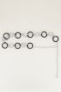 Bruine kettingriem ringen, taille riem My jewellery