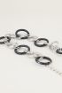 Bruine kettingriem ringen, taille riem My jewellery