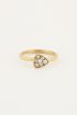 Ring driehoek strass