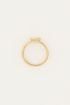 Ring driehoek strass