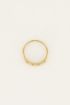 Ring met bloemen & steentjes