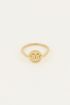 Ring met cirkel & initial