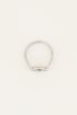 Ring met cirkel & initial
