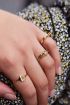 Ring met groen steentje, minimalistische ring My Jewellery