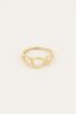 Ring met grote ovale schakels