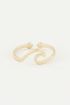 Ring met golfje, minimalistische ring