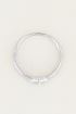 Ring vintage wit steentje, ringen met steen