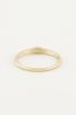Ring vintage peach steentje, ringen met steen