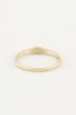 Ring vintage blauw steentje, ringen met steen