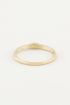 Ring met groen steentje, minimalistische ring