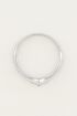 Ring met groen steentje, minimalistische ring