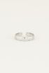 Brede ring met bolletjes | Bolletjes ring My Jewellery