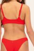 Rode bikini top met smalle rib | My Jewellery