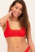 Rode bikini top met smalle rib | My Jewellery