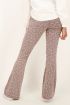 Rode flared broek met boho print