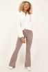 Rode flared broek met boho print