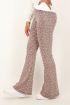 Rode flared broek met boho print
