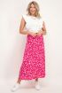 Rode midi rok in panterprint | Midi rok | My jewellery