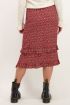 Rode midi rok met bohemian print | My Jewellery