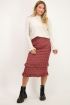 Rode midi rok met bohemian print | My Jewellery