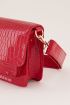 Rode schoudertas croco print