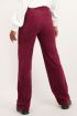 Rode wijdvallende broek met corduroy | My Jewellery