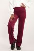 Rode wijdvallende broek met corduroy | My Jewellery