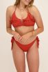Roestkleurige bikini top met ruffles | My Jewellery