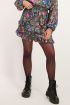 Rok met bloemenprint & glans