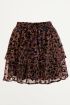 Rok met luipaard print en velvet | Mini rok My Jewellery