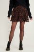 Rok met luipaard print en velvet | Mini rok My Jewellery