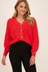 Rood gebreid vest | Vest | My Jewellery
