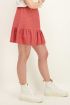Rood rokje met lurex