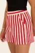 Rood-wit gestreepte short | My Jewellery