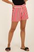 Rood-wit gestreepte short | My Jewellery