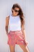 Rood-wit gestreepte short | My Jewellery
