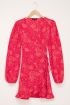 Roze bloemenprint wikkeljurk | My Jewellery