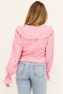 Roze blouse met kraag & stippen | My Jewellery