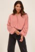 Roze blouse met wijdvallende mouwen | My Jewellery