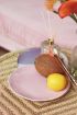 Roze bord rond golvend | Home accessoires